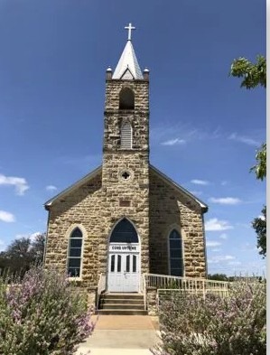 front view of christ lutheran church at cherry spring