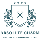 logo for Absolute Charm Luxurious Accommodations"